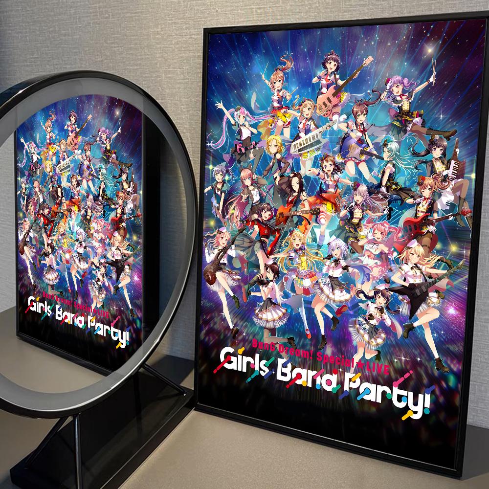 

BanG Dream It s My GO Poster Anime Posters Sticky HD Quality Wall Art Retro Posters for Home Kawaii Room Decor 21cm×30cm NoFrame