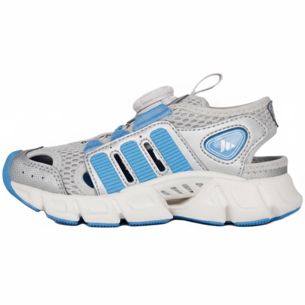 

Adidas Fabric Comfortable Versatile Low-Top Sandals Kids sandals Gray Blue KJ9506 29