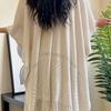 Women S White Fringed Hollow Out Shawl Versatile Air Conditioner Cape