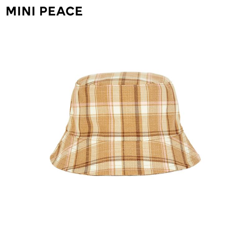 MiniPeace Unisex Kids Plaid Bucket Hat One Size