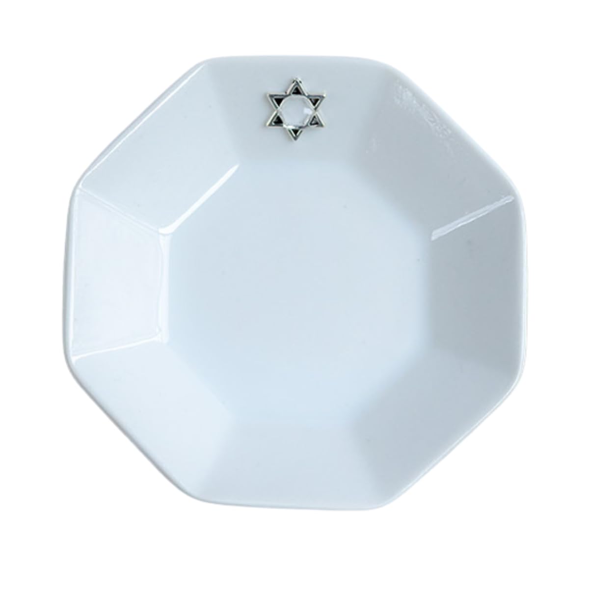 

Feng Shui Orgonite Good Luck Decorative Decorative Plate, Large 10cm Octagonal Plate with Hexagram No-Replacement Required for Salt (Diamond-Shaped