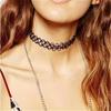 6Pcs/Set Vintage Style Gothic Elastic Necklace Adjustable Punk Necklace Fashion Lace Chokers  Daily
