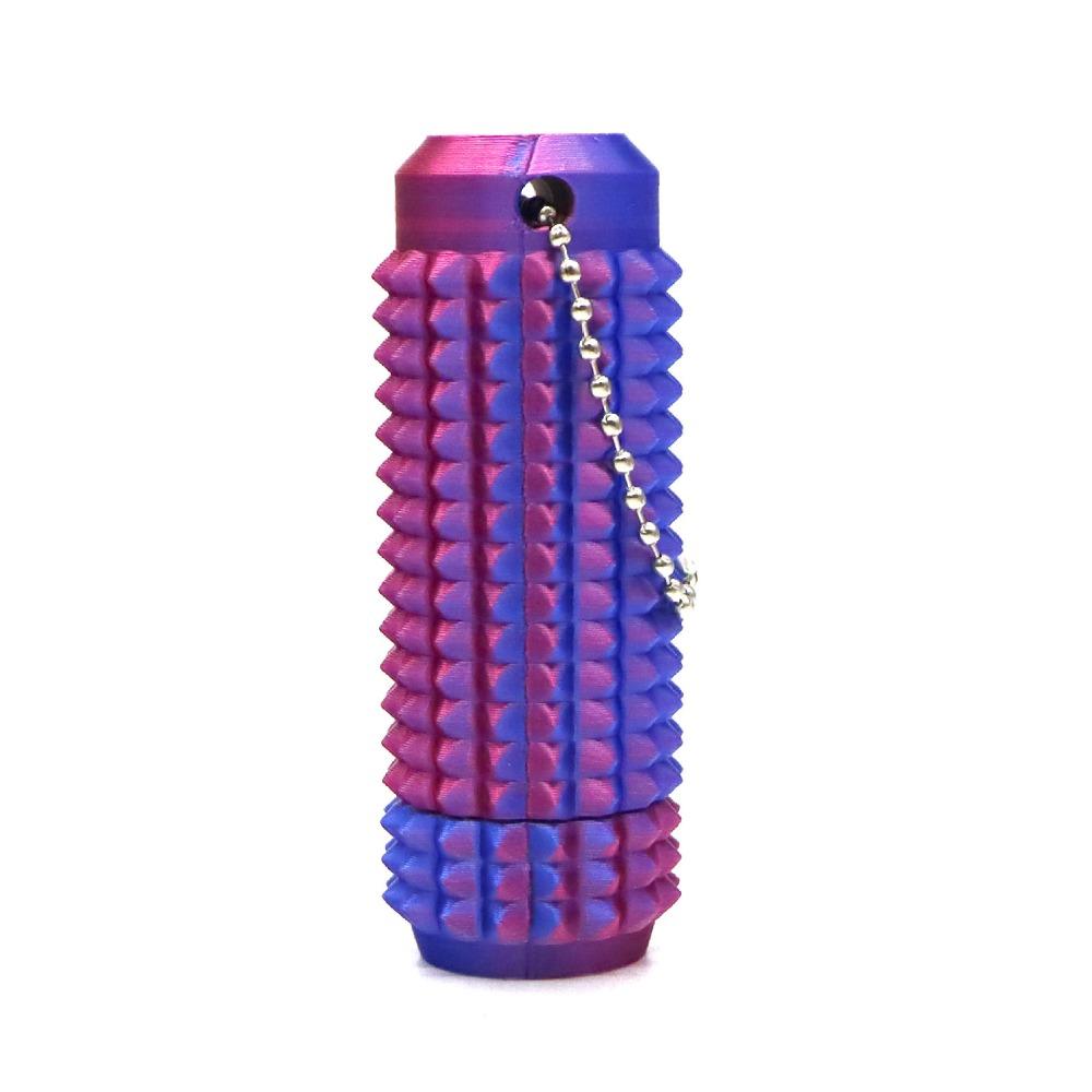 3D Printed Spiky Tactile Fidgeting Toys Small Pocket Grippie Stim Stress Fidgeting Toy 360 Degree Bearing Rotation Roller