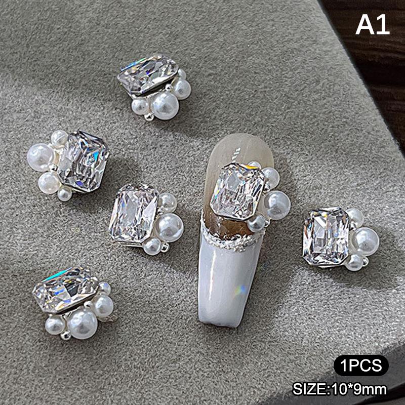 

Zircon Butterfly Stack Crystal Charms Egg Small Right Angle Pile Diamonds Jewelry Sparkling Glass Gem Nail Polish Adornments A1