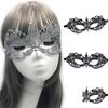 Rhinestone Half Face Mask for Women Halloween Masquerade Mask Antique Lace Half Face Mask Retro-Party Mask Cosplay Props