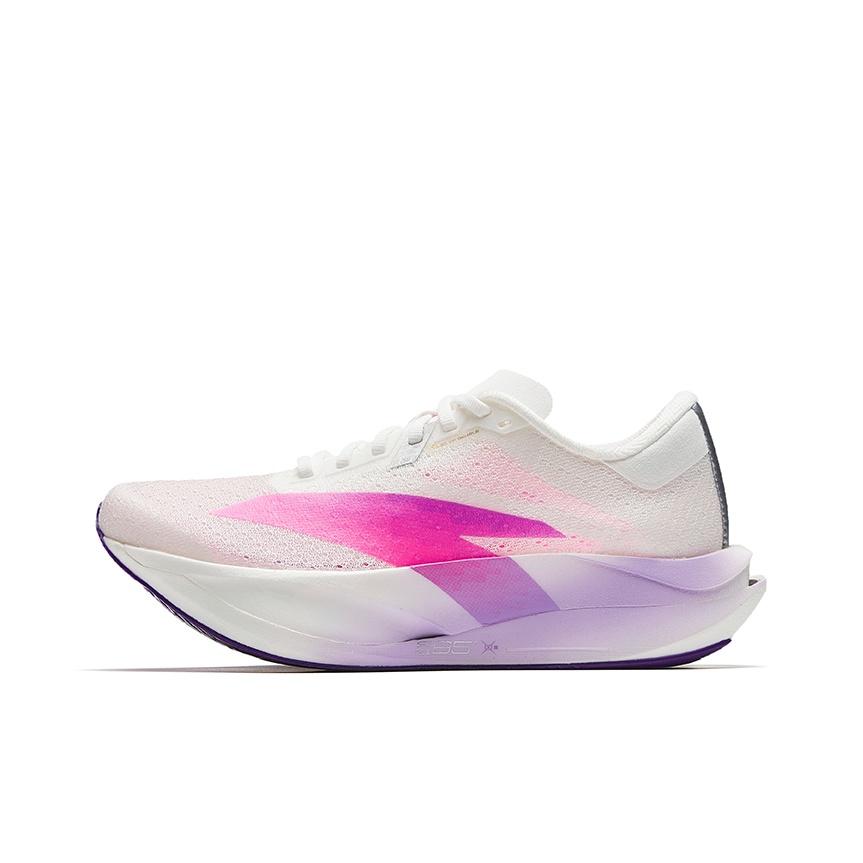 ANTA Women Mahe 4 Professional Speed Training Running Shoes White Pink Purple 122545575-1