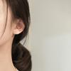 Letter V Earrings for Women Without Taking Off Earrings for Sleeping Simple Korean Style Students Versatile Earrings