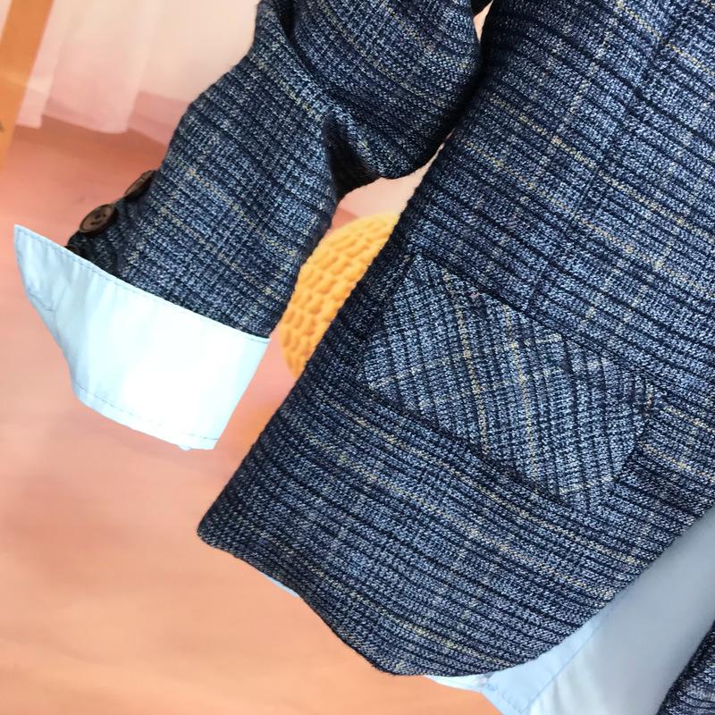 2025 Boys' Korean Style Spring/Autumn Blazer: Casual, Handsome & Formal Jacket for Kids