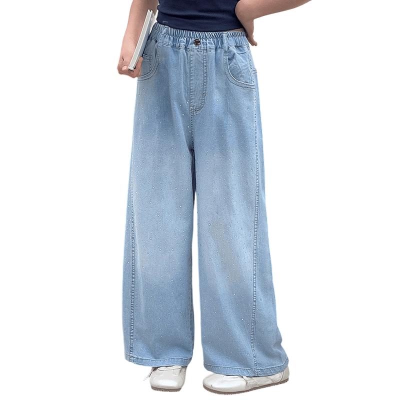 Flo Romy Girls  Loose Straight-Leg Denim Jeans 120