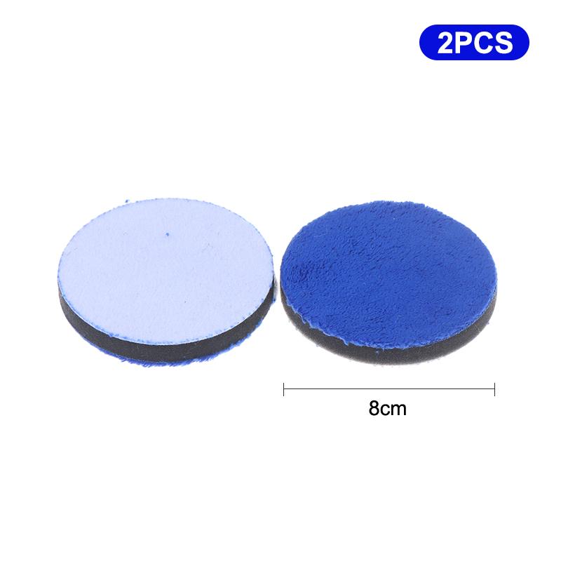 2Pcs 2/3/4/5/6/7Inch Microfiber Polishing Pad For Cars Body Polish Wax Buffer Pad Wash Cleaning Micro Fiber Polishing
