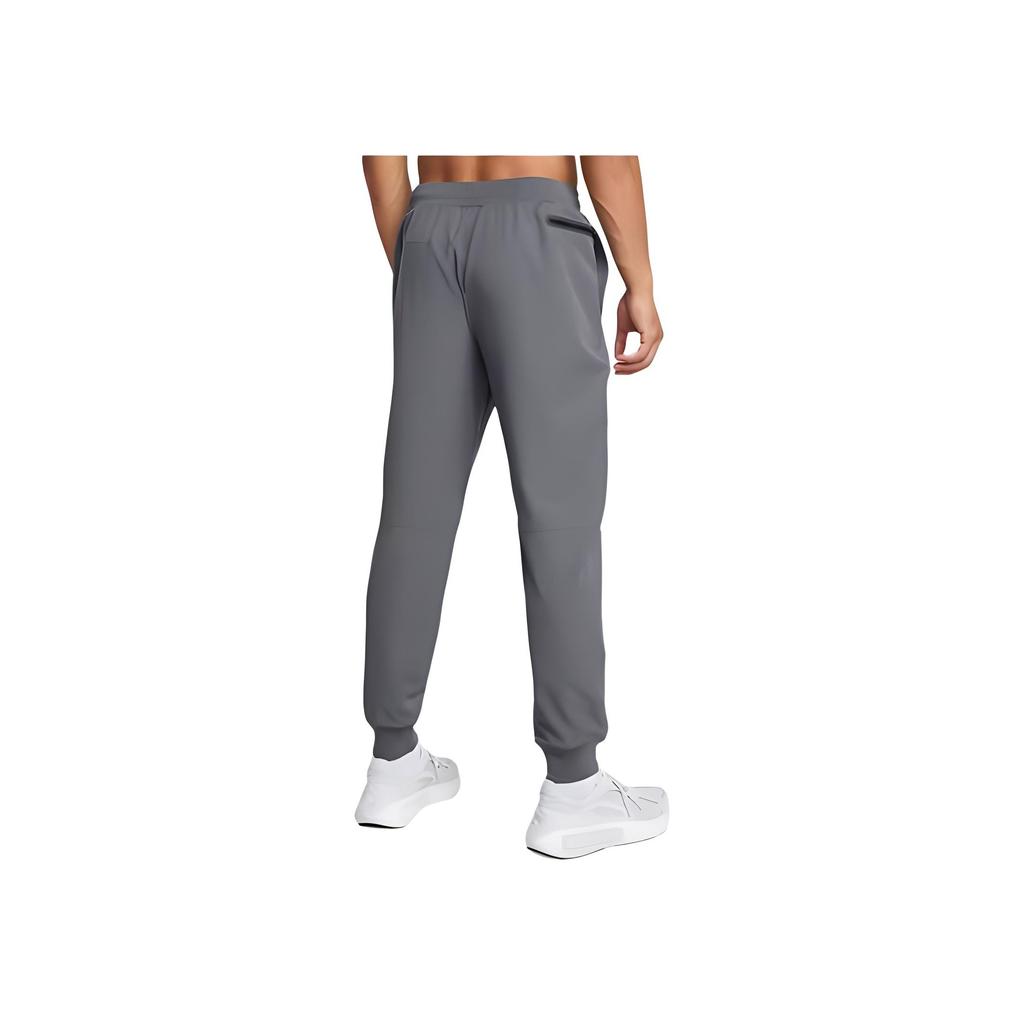 Under Armour Solid Color Drawstring Cuffed Casual Pants Men bottoms Gray 1388016-012