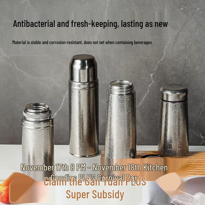 

Lock&Lock Pure Titanium Press-Type Insulated Bottle, 360ML