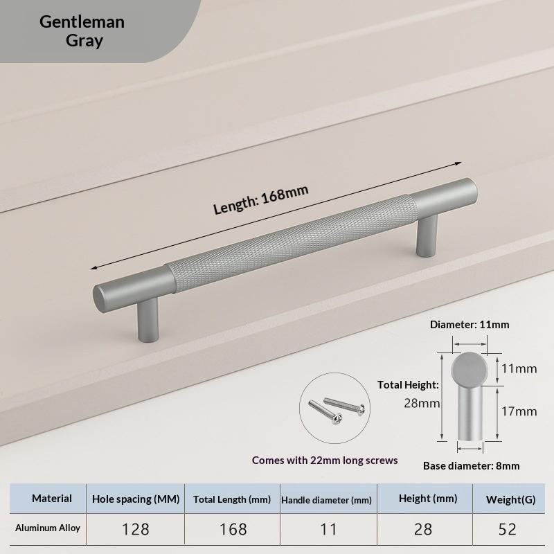 Nordic Wardrobe Handles–Gold Copper & Black Drawer Knobs Extended American-Style Aluminum Alloy Cabinet Pulls Furniture Hardware