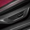 Real Soft Carbon Fiber Sticker For Ford Mustang GT 2024 2025 LHD RHD Car Seat Handle Button Frame Interior Trim Accessories.