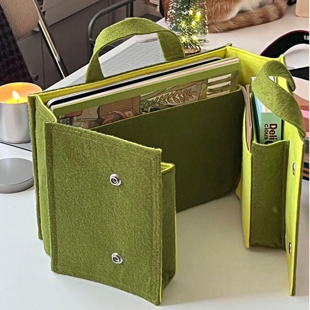 Bærbar hjemmehandelsveske Bærbar putevesker Business Koffert Stor kapasitet Filtveske Oppbevaringsveske Bokvesker Håndveske