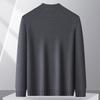 FAPAI Men's Round Neck Solid Knit Sweater