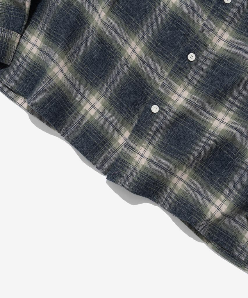 Wogseuaenko Outdoor Camp Check Shirt (Navy)