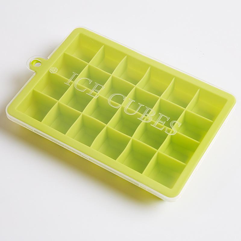 Creative Silicone Ice Cube Tray with Lid - 24 & 15 Grid DIY Square Ice Mold