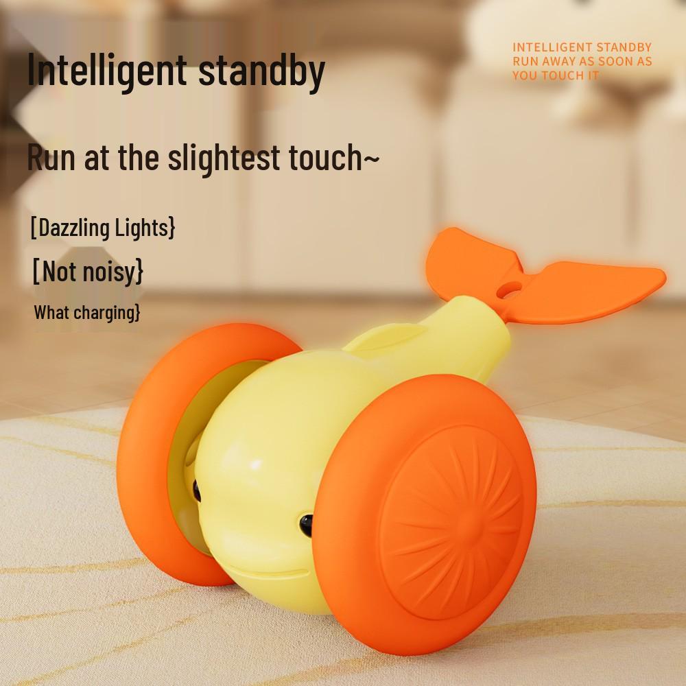 Smart Electric Cat Toy: Self-Playing Laser & Feather Teaser for Kitten Boredom Relief