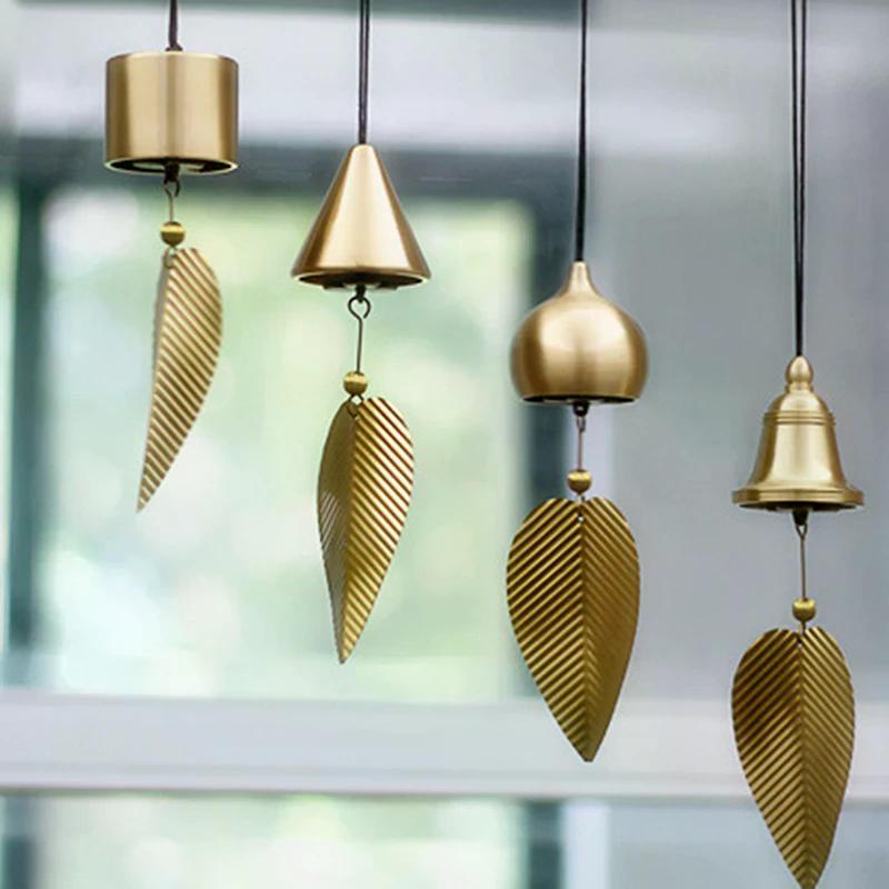 Japanese Wind Chimes Copper Wind Bells Outdoor Yard Garden Hanging Decorations Wind Music Home Decoration Landscape Bell Sound