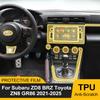 Für Subaru ZD8 BRZ ZN8 GR86 2021 2022 2023 2024 2025 Auto Innenraum Schutzfolie aus TPU Kratzfest Vorgeschnitten PPF Aufkleber