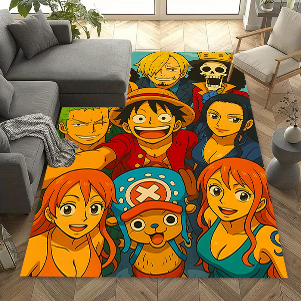 One Piece Adventure Area Rug Suitable for Playrooms Dining Room Outdoor Dormitory Antislip Carpet Anime Office Decor