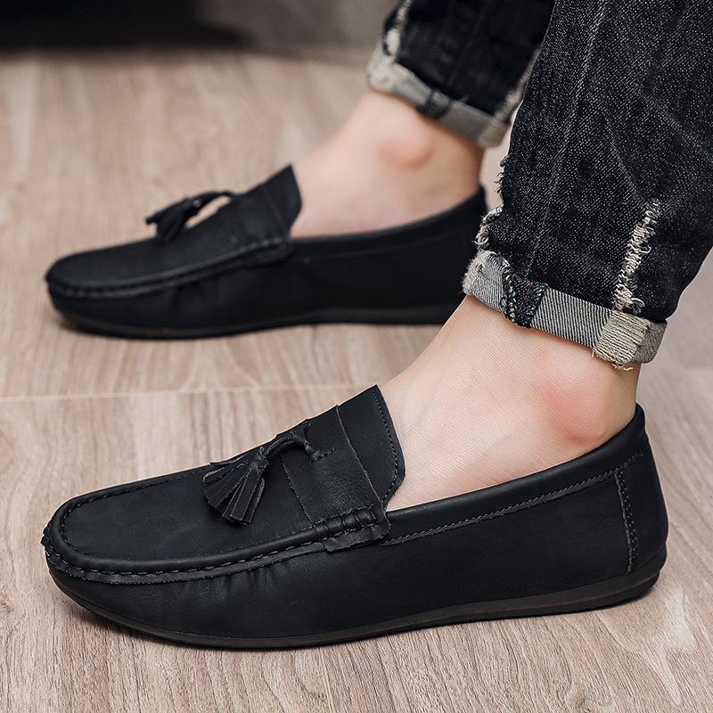 Fashion Brand Men Loafers 2025 New Men Casual Shoes Allmatch Flat Driving Shoe Elegant Men Business Shoe Fashion Soft Sole Social Shoes