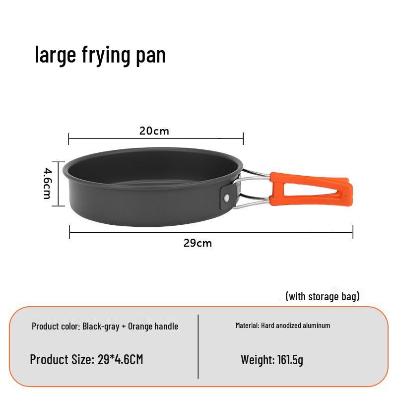 Portable Non-stick Frying Pan for 2-3 People - Ideal for Camping and Picnics