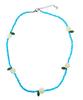 Sk8Er Rock Daisy Beads Necklace ((Light Blue))