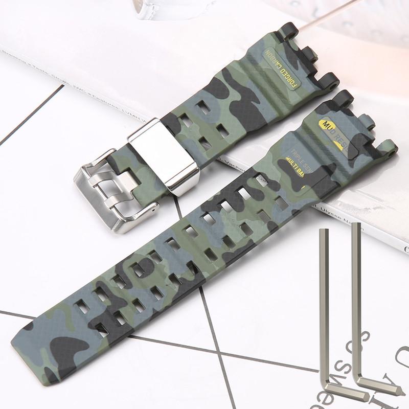 Silicone Strap for Casio GWG-2000 GWG-2040 Men's TPU Sports Waterproof Watch Accessories Wristband Bracelet