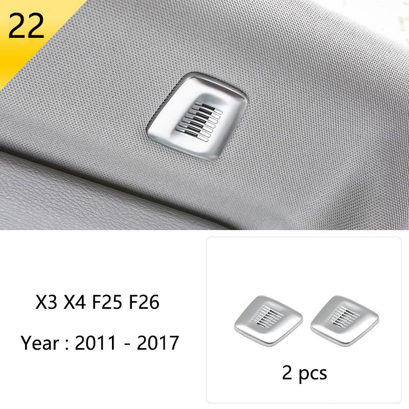 BBJS7 Accessories for BMW X3 X4 F25 F26 Car Inner Gearshift Air Conditioning CD Panel Door Armrest Cover Trim Decorative Car Stickers
