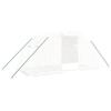 VidaXL Serre avec cadre en acier blanc 8 m² 4x2x2 m, polytunnel, serre à cadre froid, serre pour tomate, serre de jardin, 364083