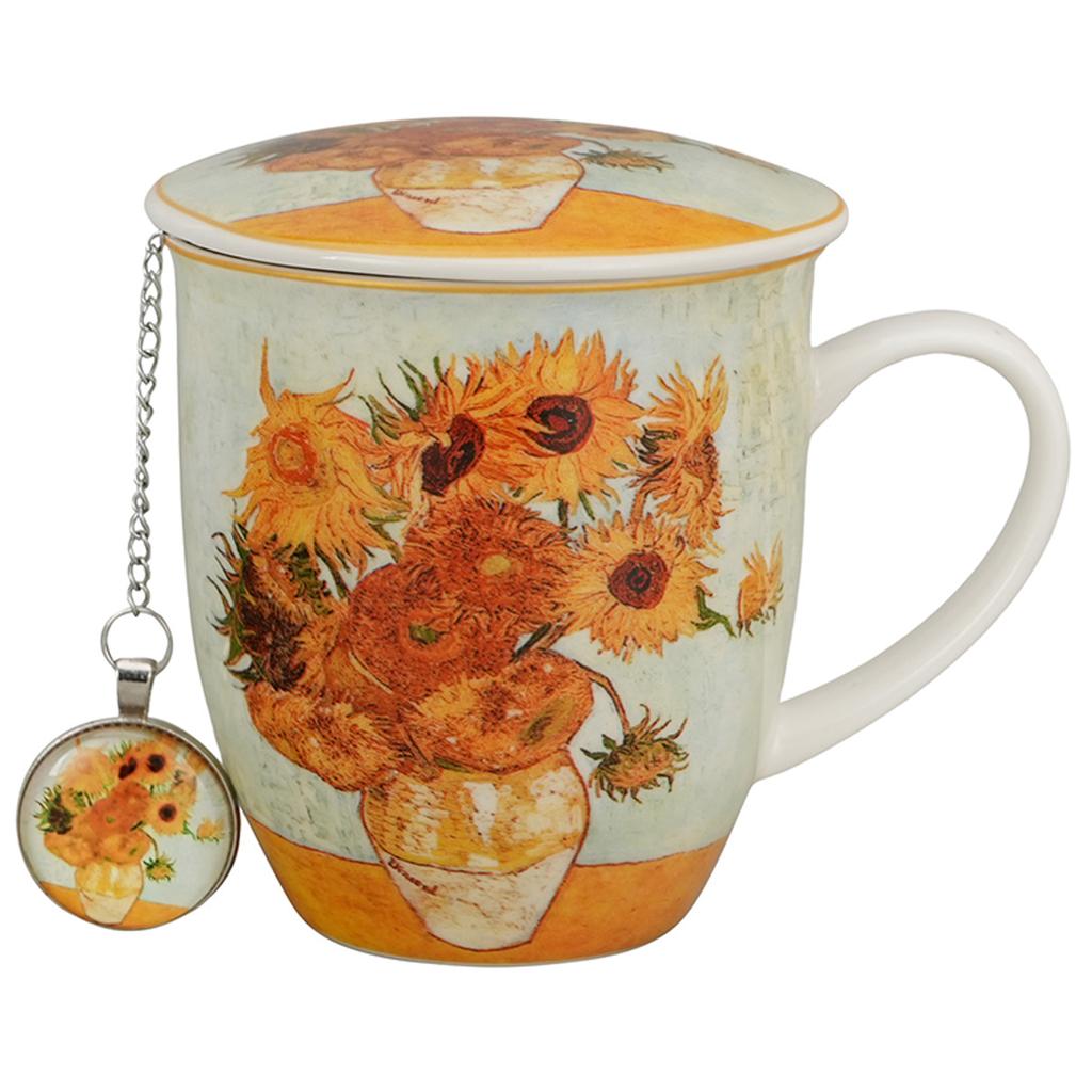 Kubek Z Zaparzaczem I Zawieszka Sunflowers Van Gogh 400 Ml