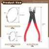 9Pcs Hose Clamp Pliers With CV Boot Clamp Kit, Small And Large Stainless Steel Universal Adjustable Drive Shaft CV Boot Crimp Clamp Clic-R Collar