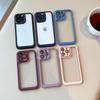 Applicable To iPhone14 Transparent Acrylic Mobile Phone Case Apple 13Promax Lens Film Airbag Anti-drop Protective Cover