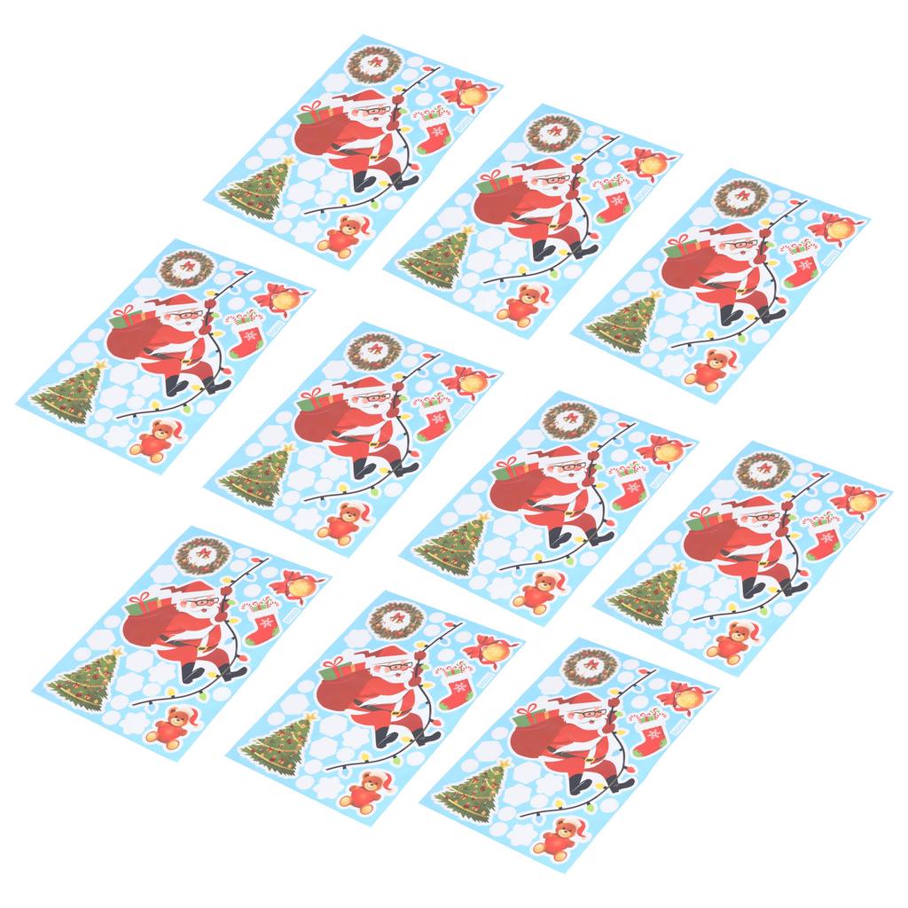 10Pcs Christmas Man Decoration Stickers SelfAdhesive Wall Decal Wall Sticker for Home Festival