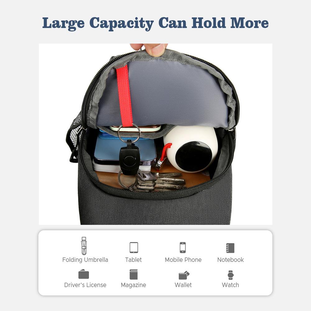 Sling Bag Crossbody Bags Fanny Packs for Férfi Női Válltáska Túra Nappali csomag