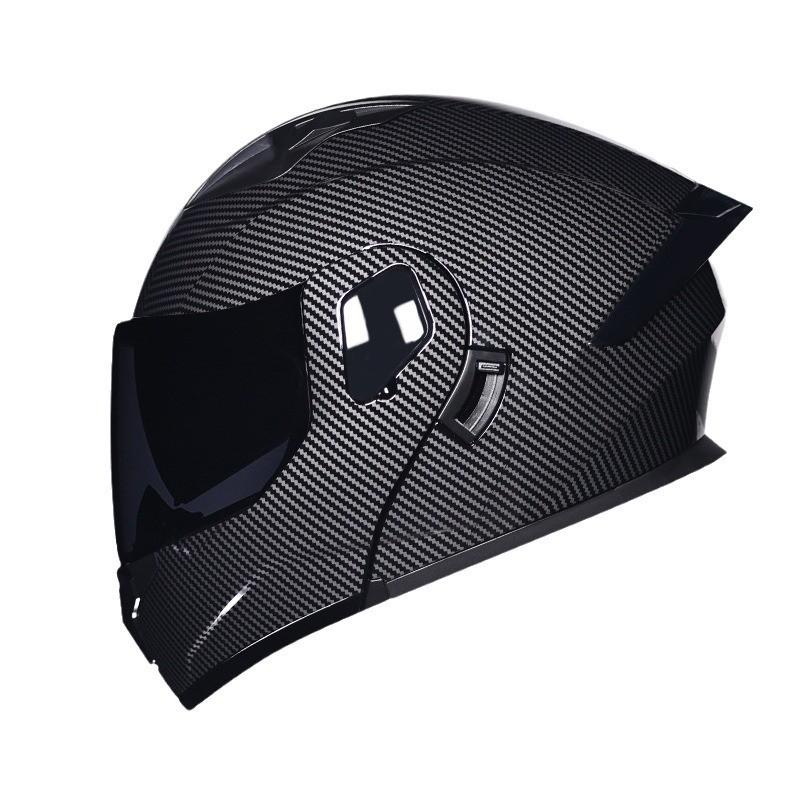 Modular Flip-Up Motorcycle Helmet With Dual Visors Bluetooth Intercom ABS Shell All-Season Unisex Adult Size M-XXL