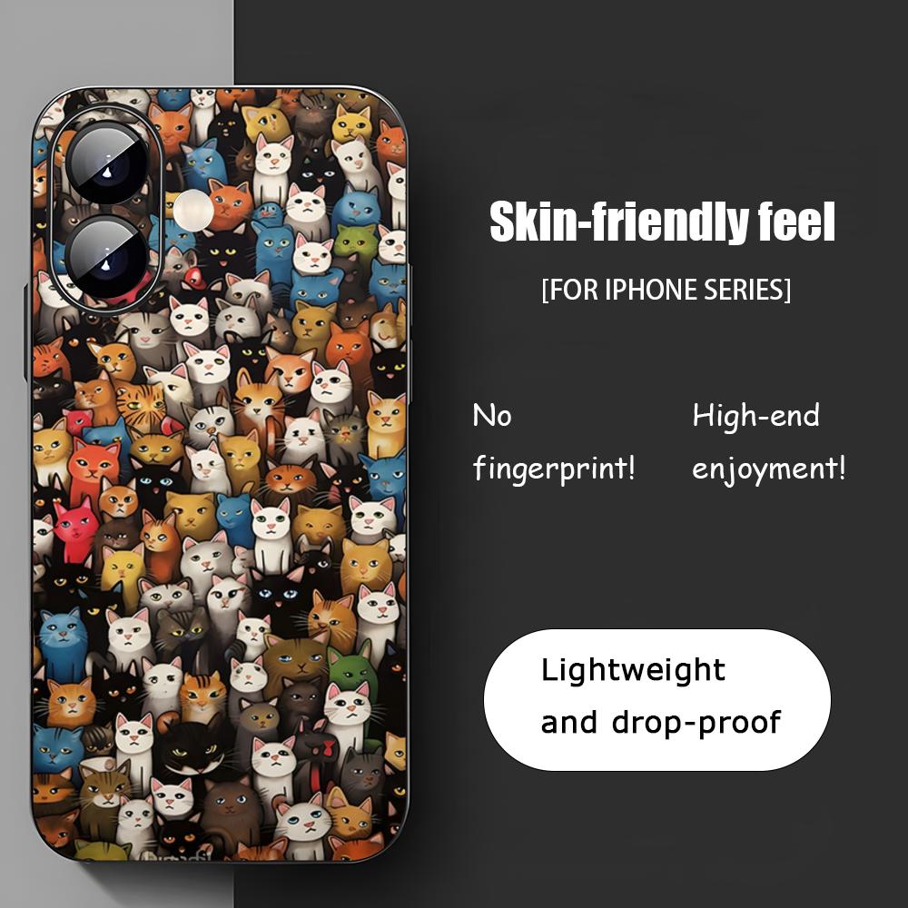 Cool Cartoon Fun Fashion Phone Case For iPhone 17 16 15 14 13 12 11 X XR XS 8 Plus Mini Pro Max Soft Black Shockproof Cover