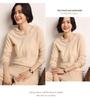 Soft Hooded Cashmere Sweater for Women - 2026 Autumn/Winter Collection: Solid Color, Gentle Style, Loose Fit