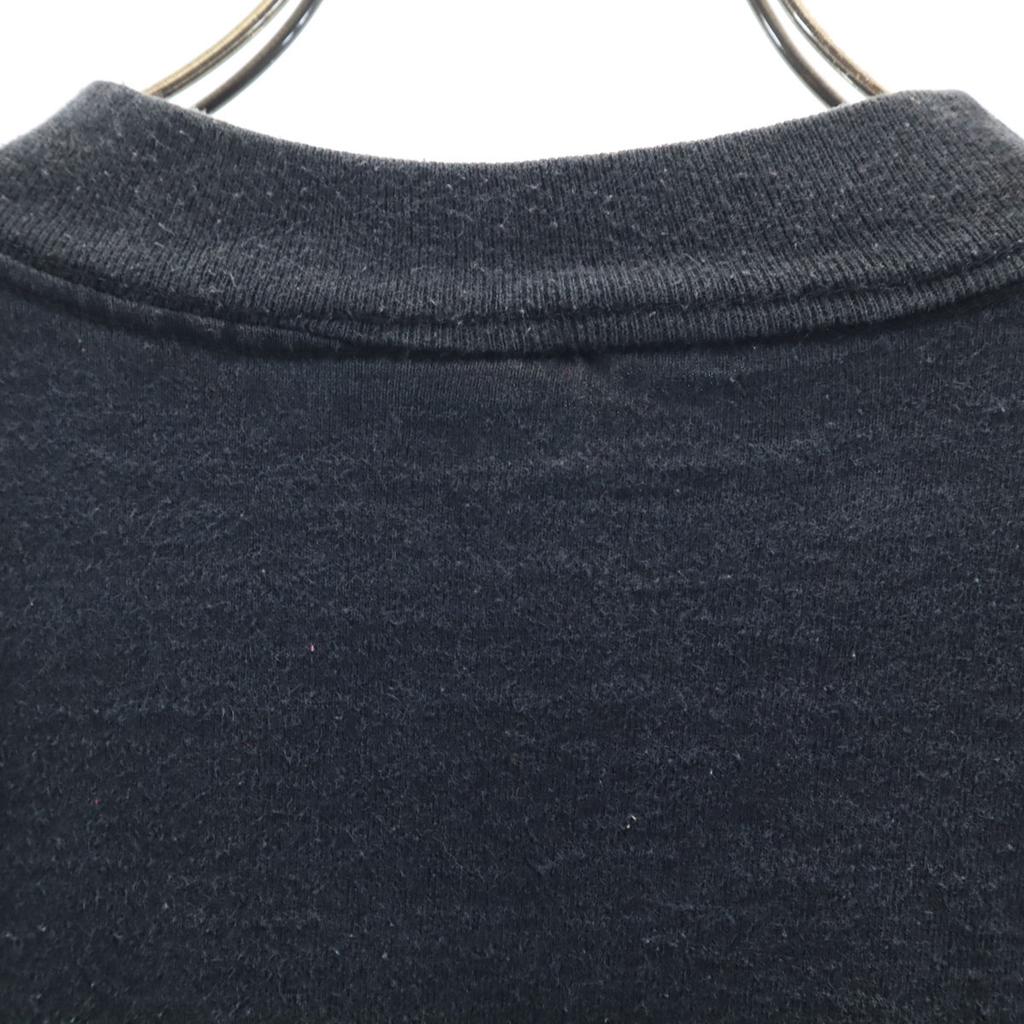 JIMMY'Z 90s Old USA Made Long Sleeve One Point Mock Neck T-shirt M Black Men's Used