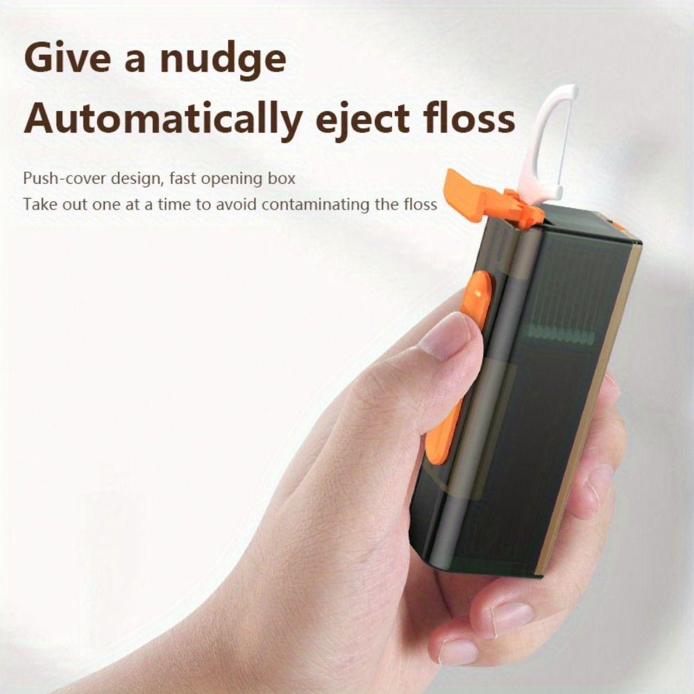 Reusable Floss Stick Storage Box Mini Dental Floss Pick Dispenser  Women