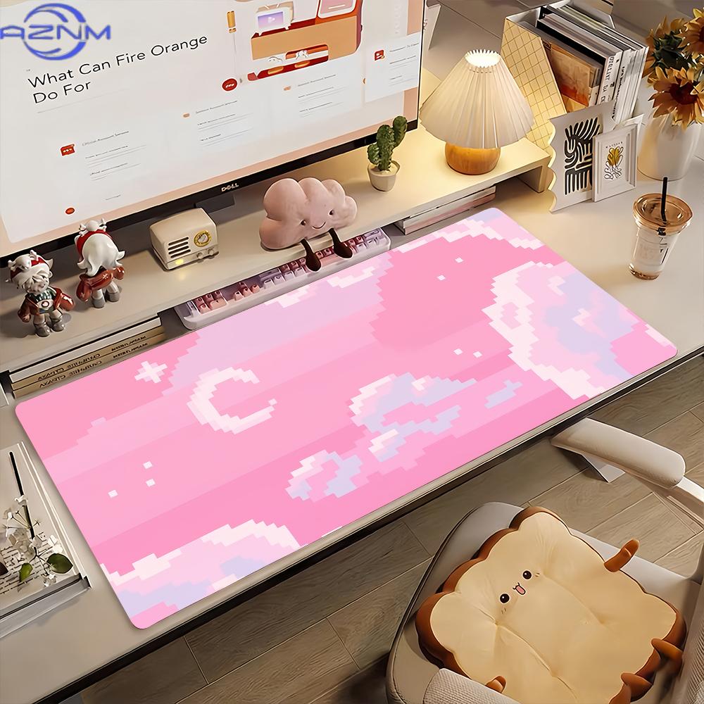 Art Dreamy Pastel Clouds Mouse Pad NonSlip Rubber Gamer Balance Computer Mat Decoracion Deskmat Laptop Office Large