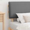 Bed Frame with Padded Headboard Light Grey 75 x 190 cm