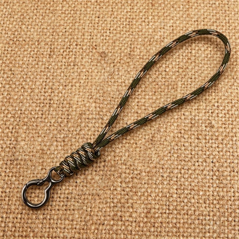 Outdoor Paracord Keychain With Trigger Snap Hook Hand-Woven Survival Camping Hiking Accessories For Car Keys Backpack Edc Gear