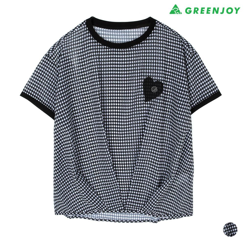 GREENJOY Women'S Round Short Sleeve Blouse