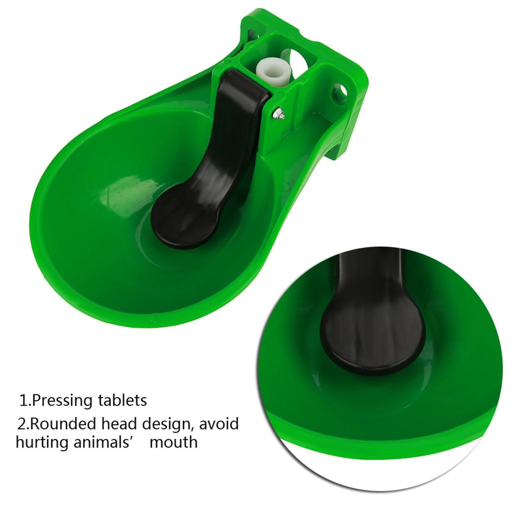 Plastic Automatic Water Bowl Trough Mouth Touch Switch Valve Sheep Cow Drinking Container