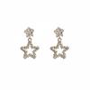 Luxury Zirconia Star Stud Earrings: Lightweight, Exquisite Dangle Design for Women, 2026