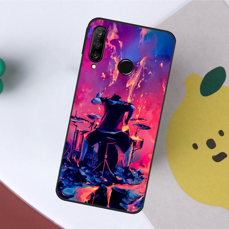 Drum Drummer Music Dj For Huawei Nova 12s 12i 11i 8i Y73 Y72 Y61 Y91 Y90 Y70 Y60 9 10 SE P30 P40 Lite P60 Pro Case