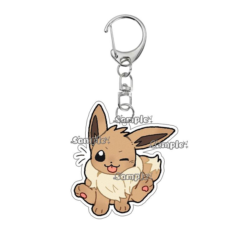 

Anime Acrylic Eevee Umbreon Keychain Pendant Cartoon Kawaii Flareon Espeon Sylveon Ecoration Jewelry Accessories Gift Couple Toy about 5cm